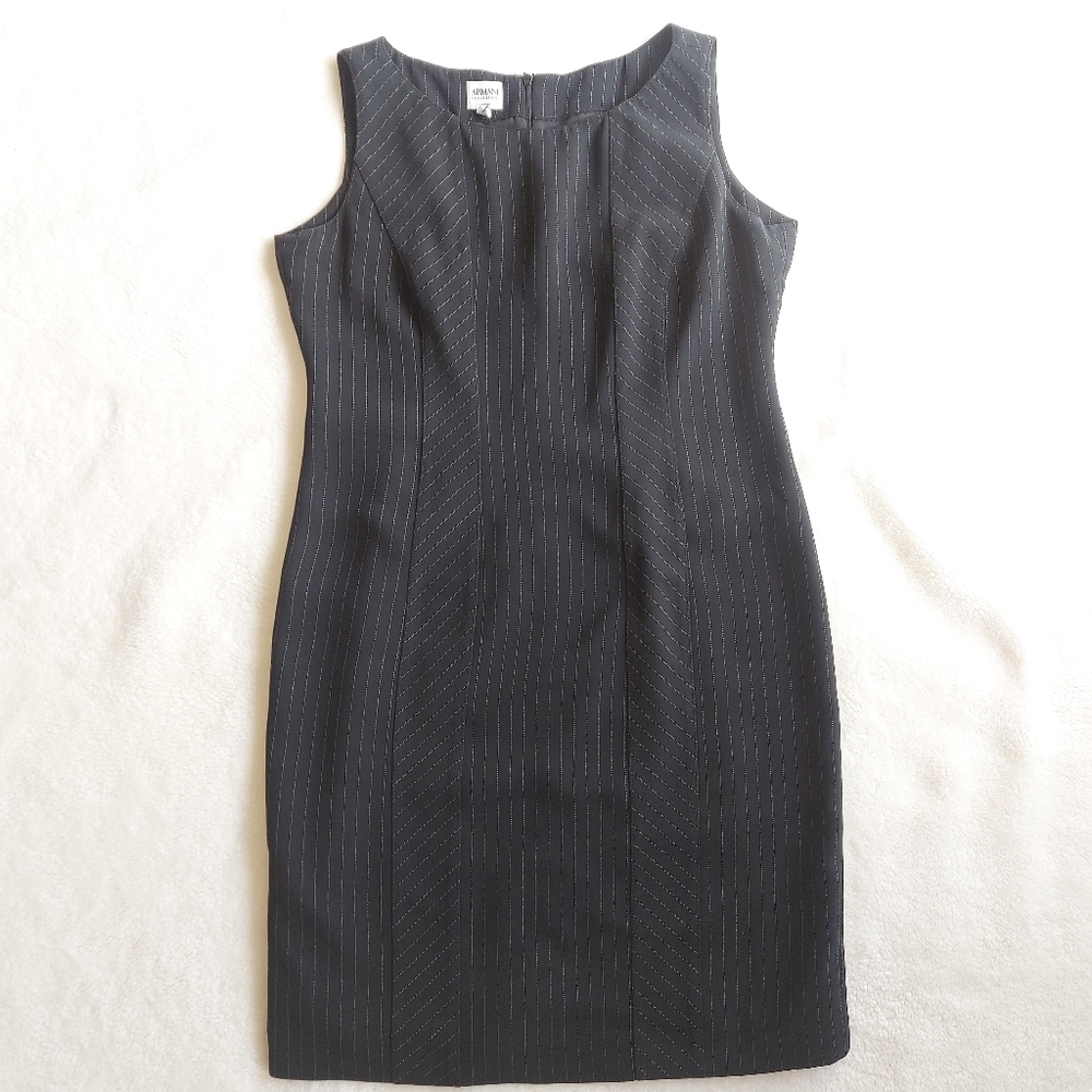 Armani Grey women's sheath dress by Armani Collezioni size 10